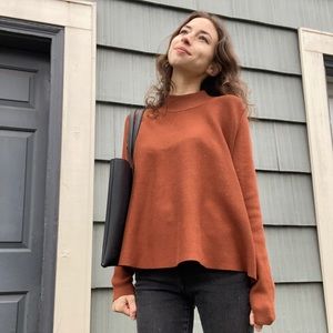 Burnt Orange Turtle Neck Sweater